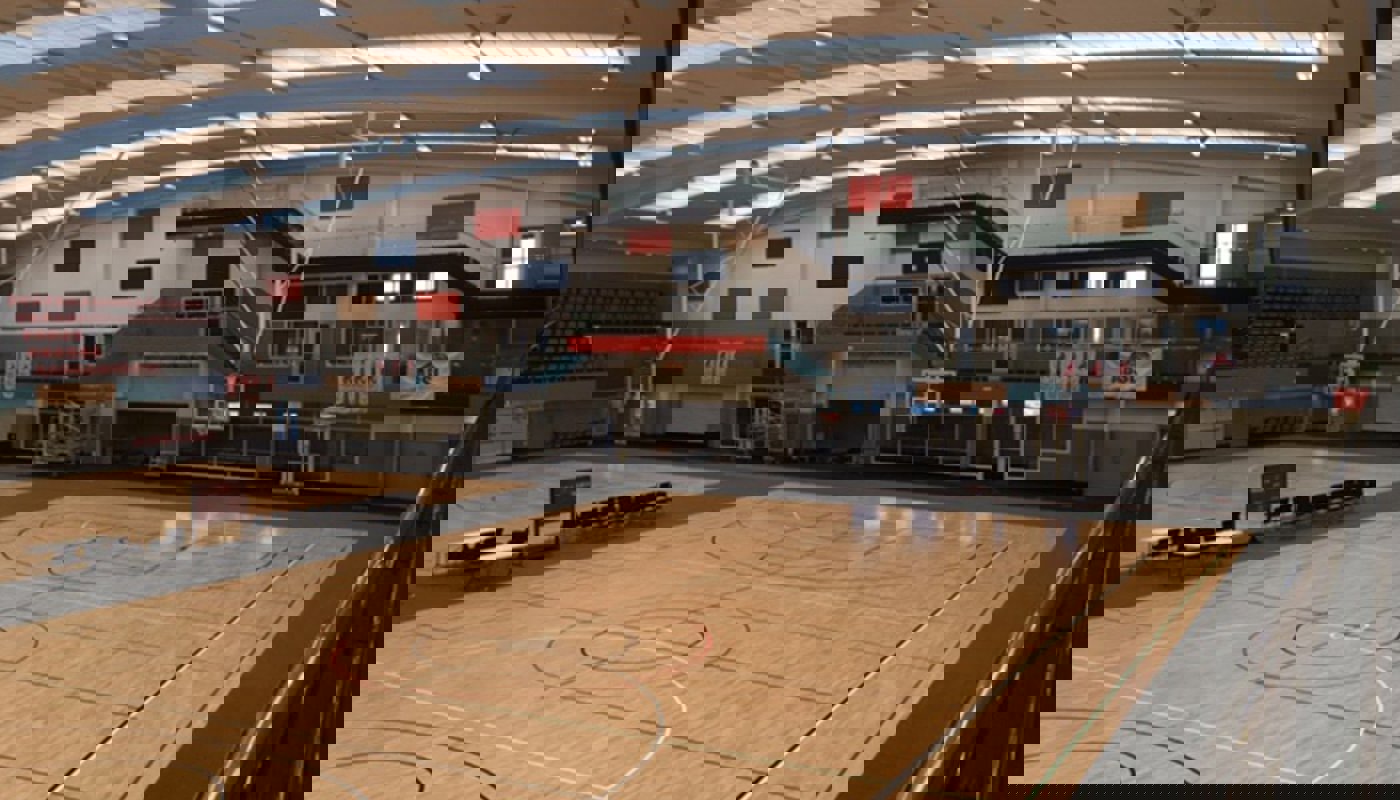 Pulman Arena interior behind shot