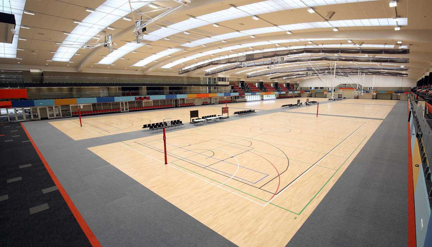 Pulman Arena interior court corner shot
