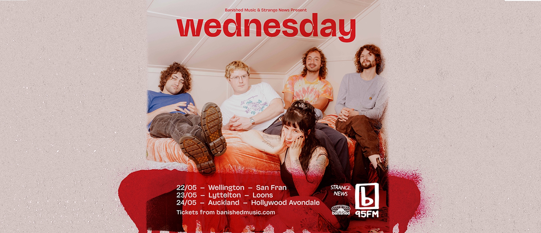 Wednesday 'Bleeds' NZ Tour