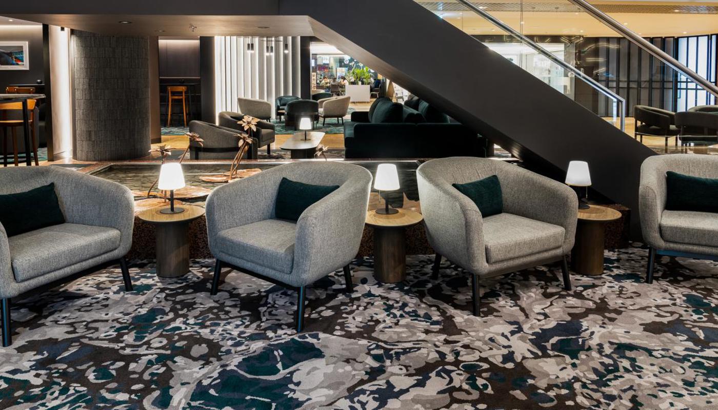 Unwind in our lobby at Crowne Plaza Auckland