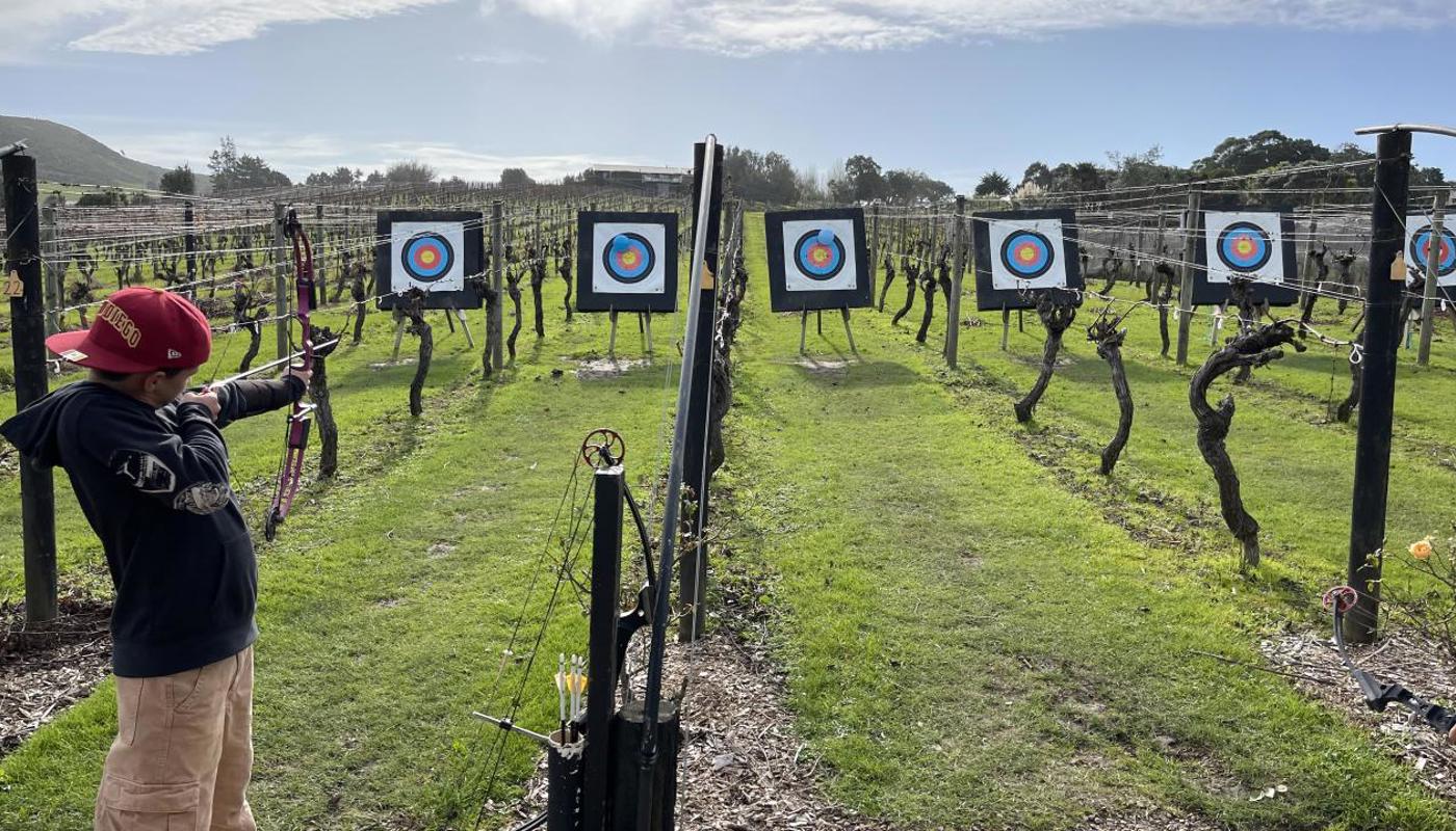 Archery in the Vines at Wild on Waiheke