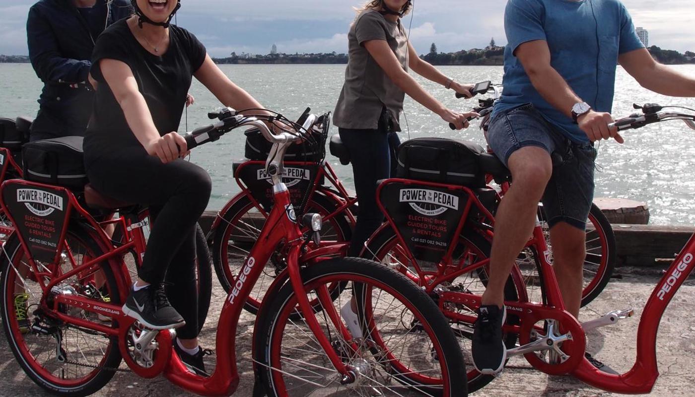 Having fun on the waterfront